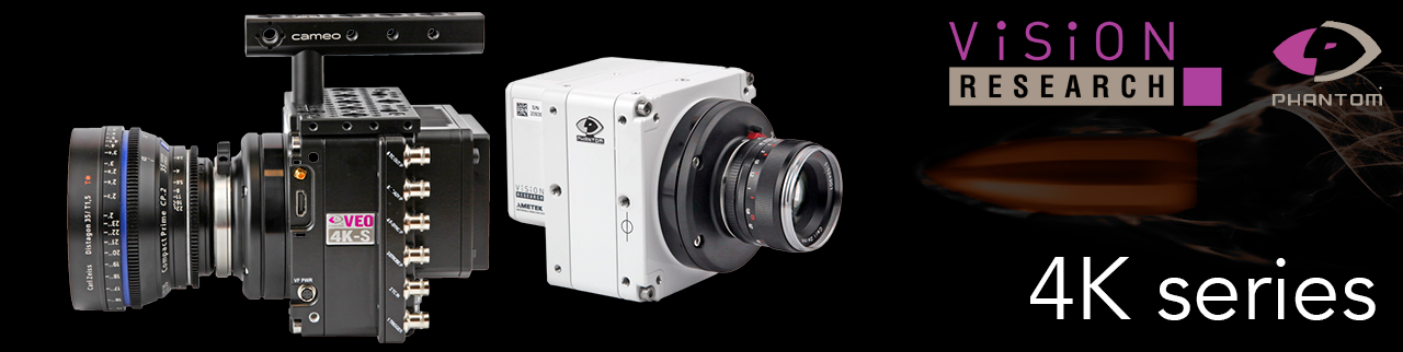 Cámaras PHANTOM 4K de alta velocidad